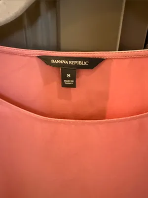 Banana Republic Rose-Pink Long Sleeve Boatneck Blouse thumbnail 3