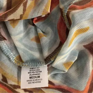 Cha Cha Vente Size Medium Hi Low Style Mesh Top. New Without Tag thumbnail 5