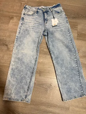 NWT Rise Apparel Co Wide Leg Acid Wash Jeans thumbnail 1