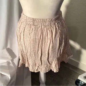 Sim & Sam NEW WITH TAGS Peach & Grey Leopard Print. Summer Fun Skirt. 16” Long‎ thumbnail 4