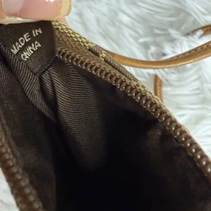 y2k COACH Tan Brown Khaki Canvas Wristlet thumbnail 5