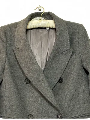 Quince Women’s Italian Wool Blend Double Breasted Long Coat Size Small thumbnail 8