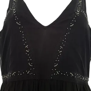 Vintage Abercrombie & Fitch Mini Dress Womens XS Black Beaded Y2K thumbnail 4