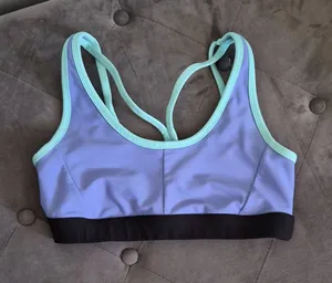 SoulCycle Lavender & Mint Strappy Sports Bra SMALL thumbnail 1