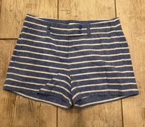 Striped Blue and White Vineyard Vines Shorts thumbnail 1