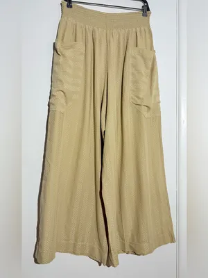 Free People Take It Easy House Pant in Tan NWOT thumbnail 6