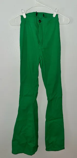 Green flare pants Size XS thumbnail 1