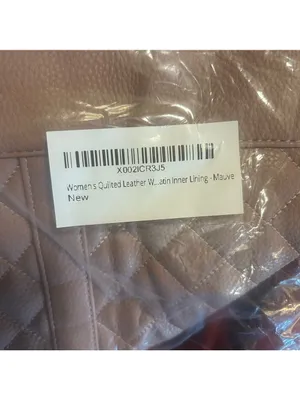 Elegant Quilted vegan leather weekender thumbnail 9