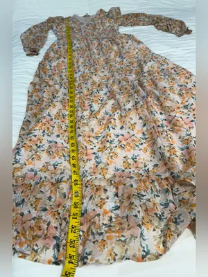 Patrons of Peace Floral Maxi Dress in Pink and Orange thumbnail 9