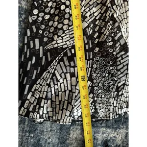 White House Black Market Dress White/Black Vintage Size 12 Vneck Sleeveless Y2K thumbnail 5