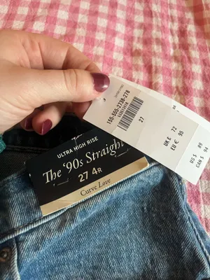 Abercrombie Curve Love ‘90s Straight Ultra High Rise Crossover Jeans thumbnail 5