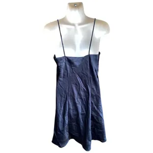 Vtg Fairy Grunge Black Slip Mini Dress Whimsigoth Romantic Satin Hearts Small thumbnail 5