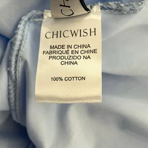 Chicwish V-Neck Lace Panelled Sleeveless Maxi Dress Baby Blue Cottagecore Feminine thumbnail 11