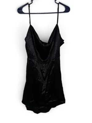 Wild Fable Black Satin Slip Dress Size XXL thumbnail 2
