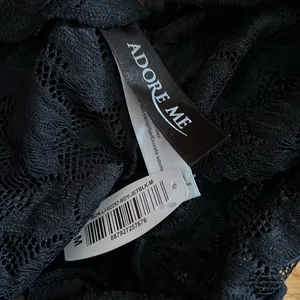 NWT - ADORE ME - Black Lace Halter Bodysuit size M thumbnail 4