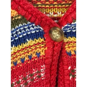 Eddie Bauer Vintage Striped Line Blend Cardigan Sweater PXS thumbnail 3