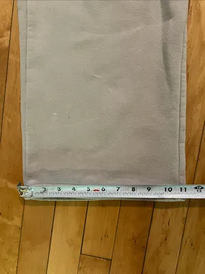 White Fox Vol. 3 Beige Taupe Wide Leg Sweatpants White Logo Size Medium thumbnail 8