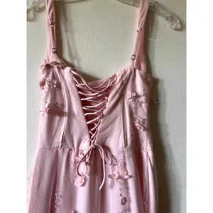 Oh Polly Vasanta Embellished Fishtail Corset Gown Maxi Dress in Pink size 2 thumbnail 9