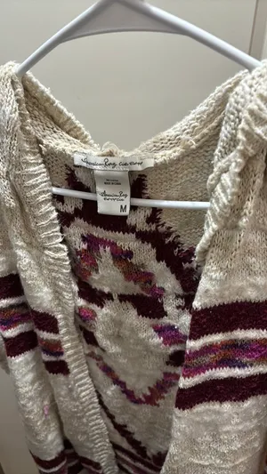 Cream Knit Cardigan thumbnail 1