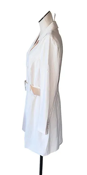 NWT H&M Belted Blazer Jacket Dress Ivory Large thumbnail 11