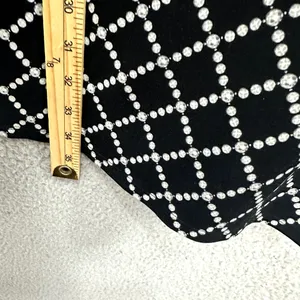 White House Black Market Shift Dress Womens‎ Medium Geometric Diamond Boho Artsy thumbnail 6