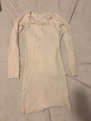 Mabel Knit Cream Sweater Dress thumbnail 1