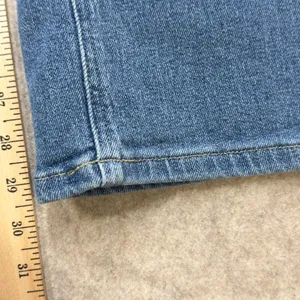 Spanx Womens Large Quiet Luxury Blue Boho Retro Wide Leg Denim Jeans Casual Chic thumbnail 11