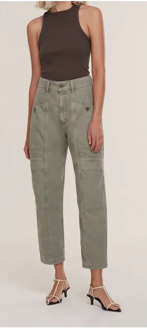 AGOLDE Kai Cargo Pants Edamame Surplus Green thumbnail 1