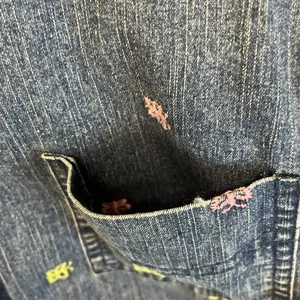 Vintage ALFRED DUNNER Denim Jacket Size 12 Blue 80s Embroidered‎ Butterfly Cute! thumbnail 6