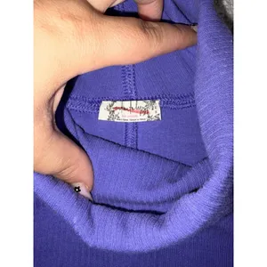 free people intimately purple bell sleeve turtleneck M Long Sleeve Shirt Blouse thumbnail 5