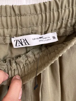 Zara joggins pants side stripes green size XS thumbnail 3