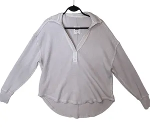 Aerie Lumberjane Waffle Polo Sweatshirt Size XS thumbnail 1