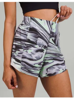 Lululemon Hotty Hot Shorts 4” Special Edition Paint Glide Warp Multi Chrome thumbnail 1