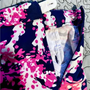 Lilly Pulitzer Hazelle Beyond The Sea Print Stretch Athletic Shorts Size 6💛 thumbnail 6