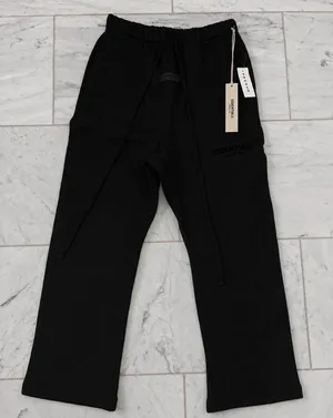 Fear of God Essentials X small new black uncuffed sweatpants thumbnail 2