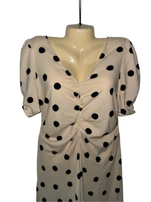 a new day Cream Maxi Dress with Black Polka Dots thumbnail 2
