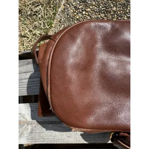 LIZ CLAIBORNE Shoulder‎ Purse Satchel Tote Leather Bucket Bag Brown Rare thumbnail 4