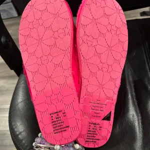 Kate Spade Vibrant Pink Fuzzy Slippers NWOT thumbnail 5