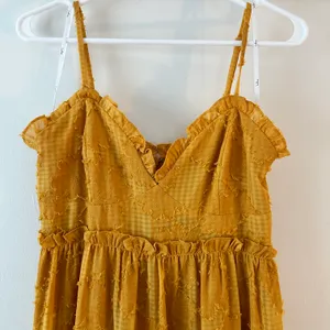 Yellow Tiered Floral Maxi Dress thumbnail 5