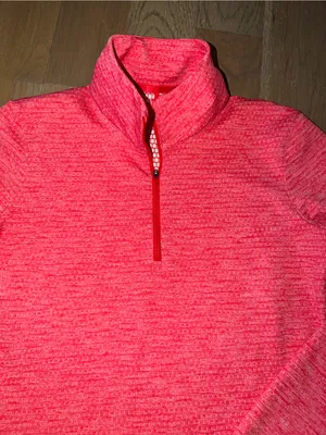 Women’s Nike Golf Pink Dry Fit Half-Zip Pullover sz Medium thumbholes thumbnail 3