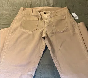 GAP Women's Straight Leg Jeans in Tan thumbnail 1