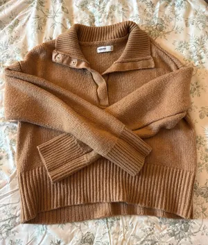 Sonoma Light Brown Cropped Sweater thumbnail 1