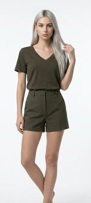 Zenana Outfitters Top Olive Green Large thumbnail 1