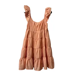 Blu Pepper Peach Tiered Ruffle Sleeve Dress Women’s Size S – Boho Summer Casual thumbnail 3