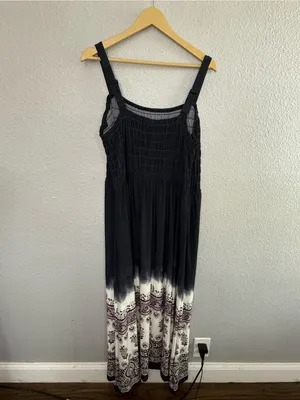NWT Lane Bryant Smocked Maxi Dress Size 18/20 thumbnail 3