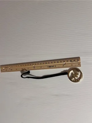Michael Kors Black Strap Gold MK Medallion Key/Bag Charm thumbnail 3