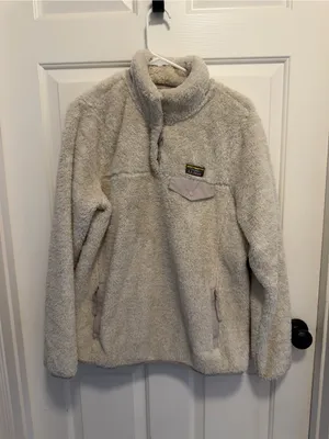 L.L. Bean Hi-Pile Fleece Pullover Size Medium thumbnail 2