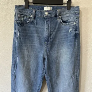 7 For All Mankind Ultra High Rise Dojo‎ Flare Jeans Womens Size 31 Light Wash thumbnail 2