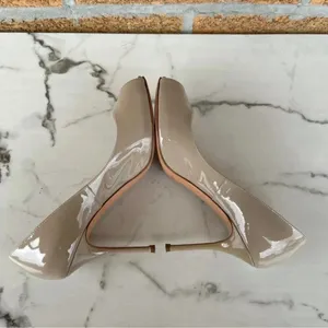 Casadei nude patent leather heels size 5 thumbnail 14