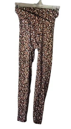 Aerie Offline Leopard Print Hi Rise 7/8 Real Me Crossover Leggings thumbnail 1